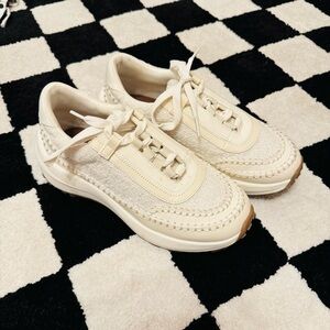 Altar'd State Cream Moccasin-Inspired Sneakers